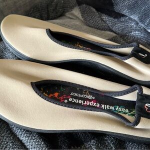 Women's Cream and Black Shoes